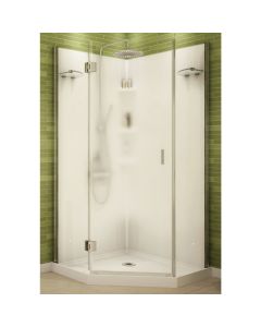 Maax 36 In. W. x 72 In. H. x 36 In. D. White Polystyrene Shower Stall