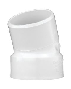 Charlotte Pipe 3 In. Schedule 40 22-1/2 Deg. DWV PVC Street Elbow (1/16 Bend)