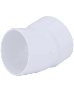 Charlotte Pipe 4 In. Schedule 40 22-1/2 Deg. DWV PVC Street Elbow (1/16 Bend)