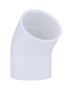 Charlotte Pipe 2-1/2 In. Slip x Slip Schedule 40 45 Deg. PVC Elbow (1/8 Bend)