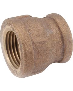 Anderson Metals 1/4 In. x 1/8 In. Threaded Reducing Brass Coupling