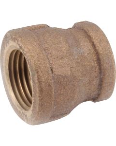 Anderson Metals 3/4 In. x 3/8 In. Threaded Reducing Brass Coupling