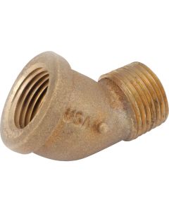 Anderson Metals 1/8 In. 45 Deg. Street Red Brass Elbow (1/8 Bend)