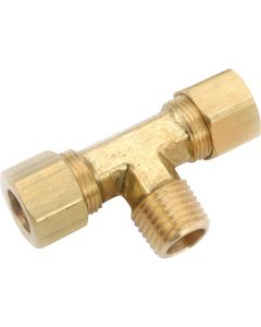 Anderson Metals 1/4 In. C x 1/4 In. MPT Compression Brass Tee