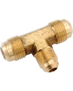 Anderson Metals 3/8 In. x 1/2 In. Brass Forged Flare Reducing Tee