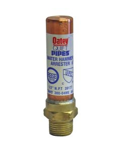 Oatey Quiet Pipes Brass Water Shock Arrestor