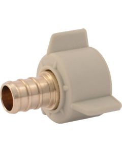 SharkBite 1/2 In. Barb x 1/2 In. FPT Brass PEX Adapter