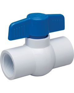 Proline 1-1/2 In. FIP x 1-1/2 In. FIP PVC Schedule 40 Quarter Turn Ball Valve, Non-NSF