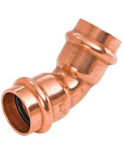 NIBCO 1/2 In. 45 Deg. Press Copper Elbow (1/8 Bend)