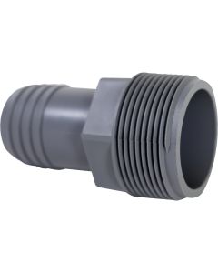 Boshart 1-1/4 In. Insert x 1-1/2 In. MIP Reducing Polypropylene Hose Adapter