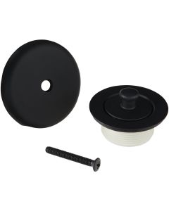 Do it Best Matte Black Roller Ball Bath Drain Trim Kit