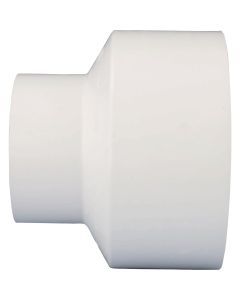 Charlotte Pipe 4 In. Hub x 2 In. Hub Schedule 40 DWV Reducing PVC Coupling