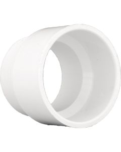 Charlotte Pipe 1-1/4 In. Hub x 1-1/4 In. MIP Schedule 40 DWV PVC Adapter