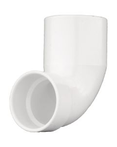 Charlotte Pipe 4 In. x 3 In. Schedule 40 90 Deg. Reducing Closet Bend DWV PVC Elbow (1/4 Bend)