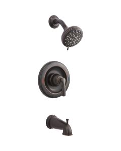 Moen Hilliard Mediterranean Bronze Single-Handle Lever Tub & Shower Faucet