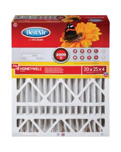 BestAir 20 In. x 25 In. x 4 In. Honeywell MERV 11 Deep Pleat Furnace Filter