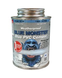 BLUE MONSTER 4 Oz. Weatherproof 1-Step Blue PVC Cement