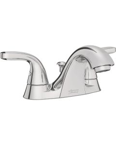 American Standard Cadet Chrome 2-Handle Lever 4 In. Centerset Bathroom Faucet with Pop-Up