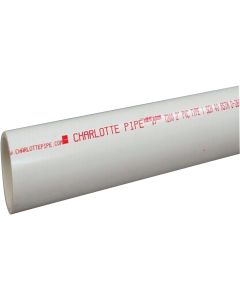 Charlotte Pipe 3 In. x 10 Ft. Schedule 40 PVC DWV/Pressure Dual Rated Pipe