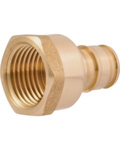SharkBite 1/2 In. Barb x 1/2 In. FNPT Brass PEX-A Adapter