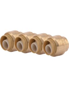 SharkBite 1/2 In. Push-to-Connect Brass End Push Cap (4-Pack)