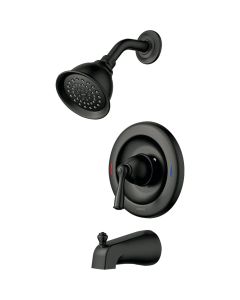 Moen Banbury Matte Black 1-Handle Posi-Temp Tub and Shower Faucet