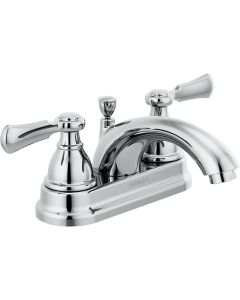 Peerless Elmhurst Chrome 2-Handle Lever 4 In. Centerset Teapot Spout Bathroom Faucet