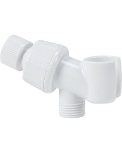 Home Impressions White Plastic Shower Bracket