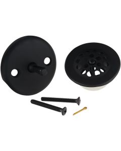 Do it Best Matte Black Trip Lever Bath Drain Trim Kit