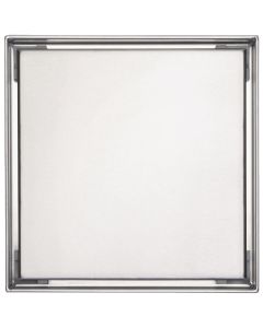 B&K 6 In. Square Shower Drain Tile-In Grate Pattern Brushed Nickel