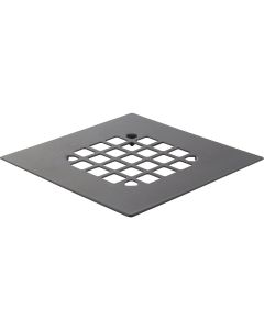 Danco Matte Black Square Snap-In Drain Cover For Shower