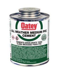 Oatey All Weather 32 Oz. Medium Bodied Clear PVC Cement