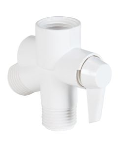 Do it  1/2 In. MPT White Plastic Shower Diverter