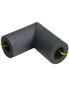 Tundra 1/2 In. Wall Self-Sealing Elbow Polyethylene Pipe Insulation Wrap, 1/2 In. Fits Pipe Size 1/2 In. Copper