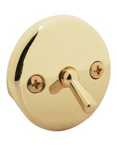 Do it Two-Hole Polished Brass Bath Drain Face Plate