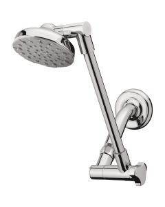 Waterpik RainFall+ 1-Spray 1.8 GPM Fixed Showerhead with Adjustable Arm, Chrome