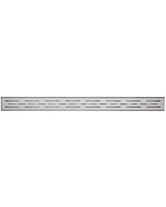 B&K 24 In. Linear Shower Drain Offset Pattern Grate Brushed Nickel