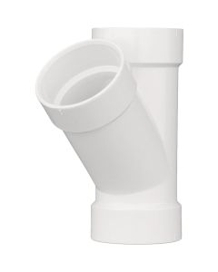 Charlotte Pipe 6 In. Schedule 40 DWV Hub PVC Wye