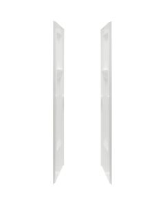 Mustee Durawall Model 700 2-Piece 48 In. W x 34 In. D Side Shower Wall Set in White