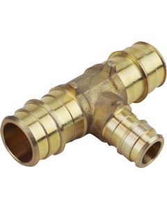 Apollo Retail 3/4 In. x 3/4 In. x 1/2 In. Barb Brass Reducing PEX Tee, Type A