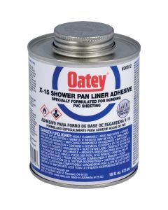 Oatey 16 Oz. X-15 Shower Pan Liner Adhesive PVC Cement