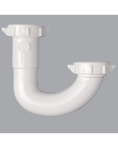 Do it Best 1-1/4" White Plastic J-Bend, Bagged