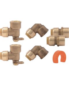 SharkBite 1/2 In. Push-to-Connect Shower Brass Installation Kit