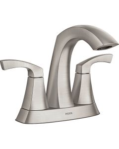 Moen Lindor Brushed Nickel 2-Handle Centerset Bathroom Faucet