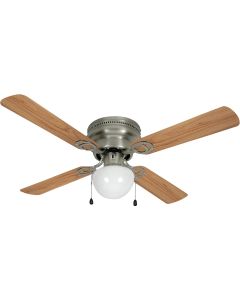 Home Impressions Neptune 42 In. Brushed Nickel Ceiling Fan with Light Kit