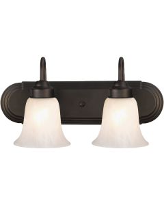 Home Impressions Julianna 2-Bulb Oil Rubbed Bronze Vanity Bath Light Bar