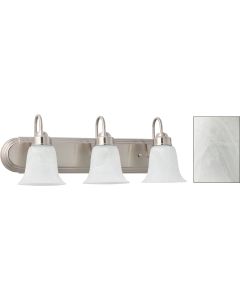 Home Impressions Julianna 3-Bulb Brushed Nickel Vanity Bath Light Bar