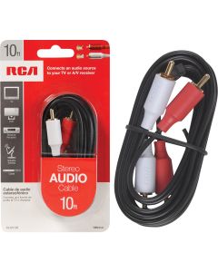 RCA 10 Ft. Black Stereo Audio Cable