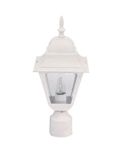 Home Impressions White Incandescent Post Light Fixture