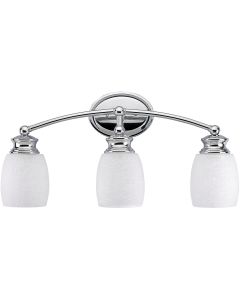 Home Impressions Palms 3-Bulb Chrome Vanity Bath Light Bar